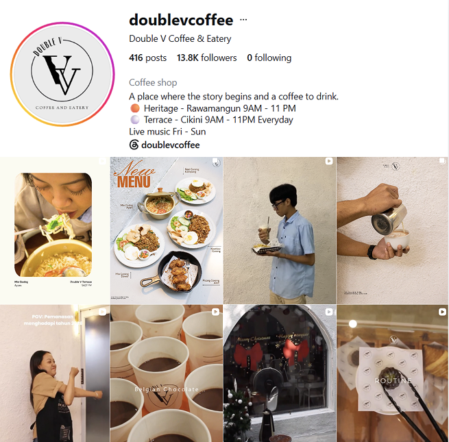 Instagram Double V Coffee